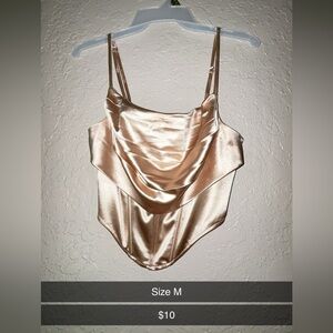 Gold corset style top ✨